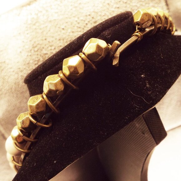 ARTISAN BUFFALO TURQUOISE, QUARTZ, LUCITE, GLASS COPPER FREEFORM NECKLACE 20 - Picture 4 of 6